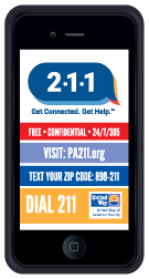 Get Connected. Get Help. Call, text or search 211 online. 